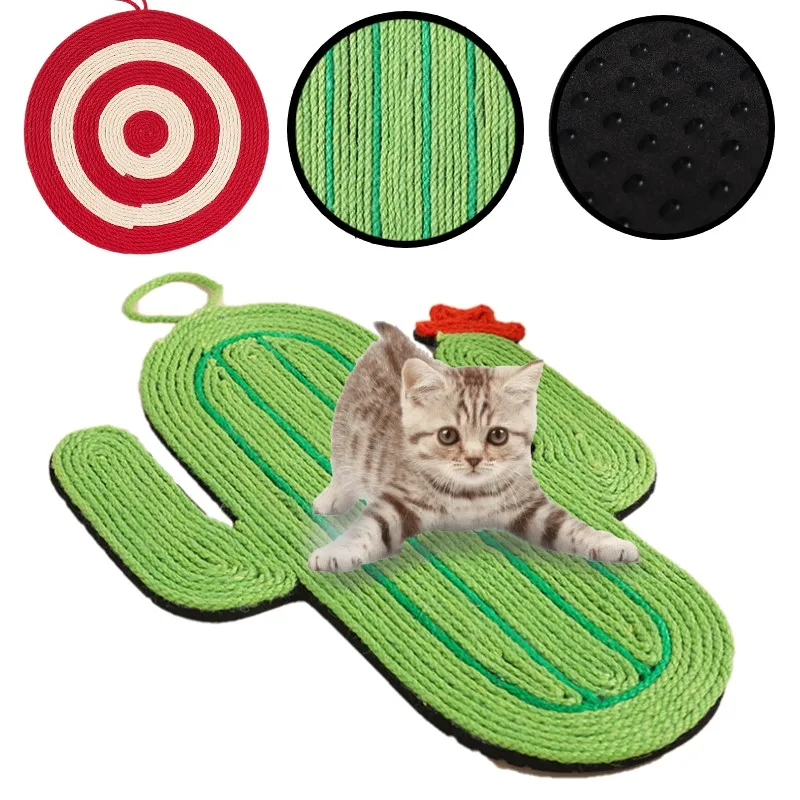 

Wall Mounted Cactus Cat Scratcher Pad Anti-scratch for Cats Sofa Furniture Protector Kitten Scraper