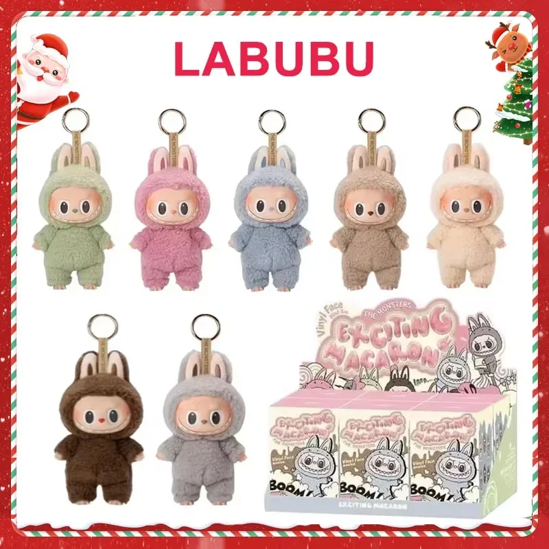 Labubu The Monsters Heartbeat Macaron Эмаль Лицо Слепая Коробка Фигурка из ПВХ Настольный