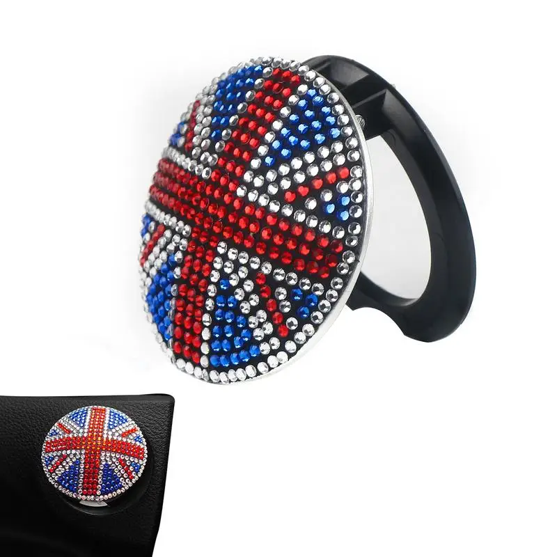 

Great Britain Bling Car Coasters Union Jack Flag Coasters Shockproof Diamond Car Coasters Insert Bling Crystal Rhinestone Auto