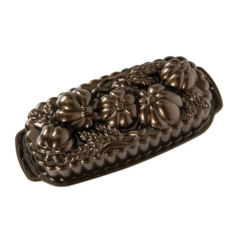 

Cast Aluminum Wheat & Pumpkin Pan Bronze, 6 cup capacity, 12.3