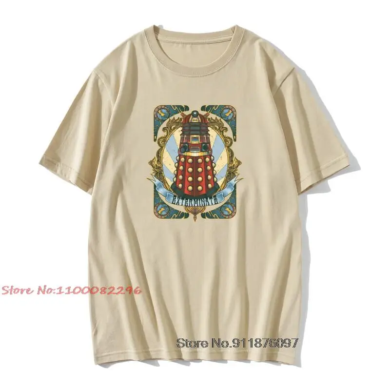 Футболка Dalek newNew Dr Who из хлопчатобумажной ткани для мужчин крутая футболка