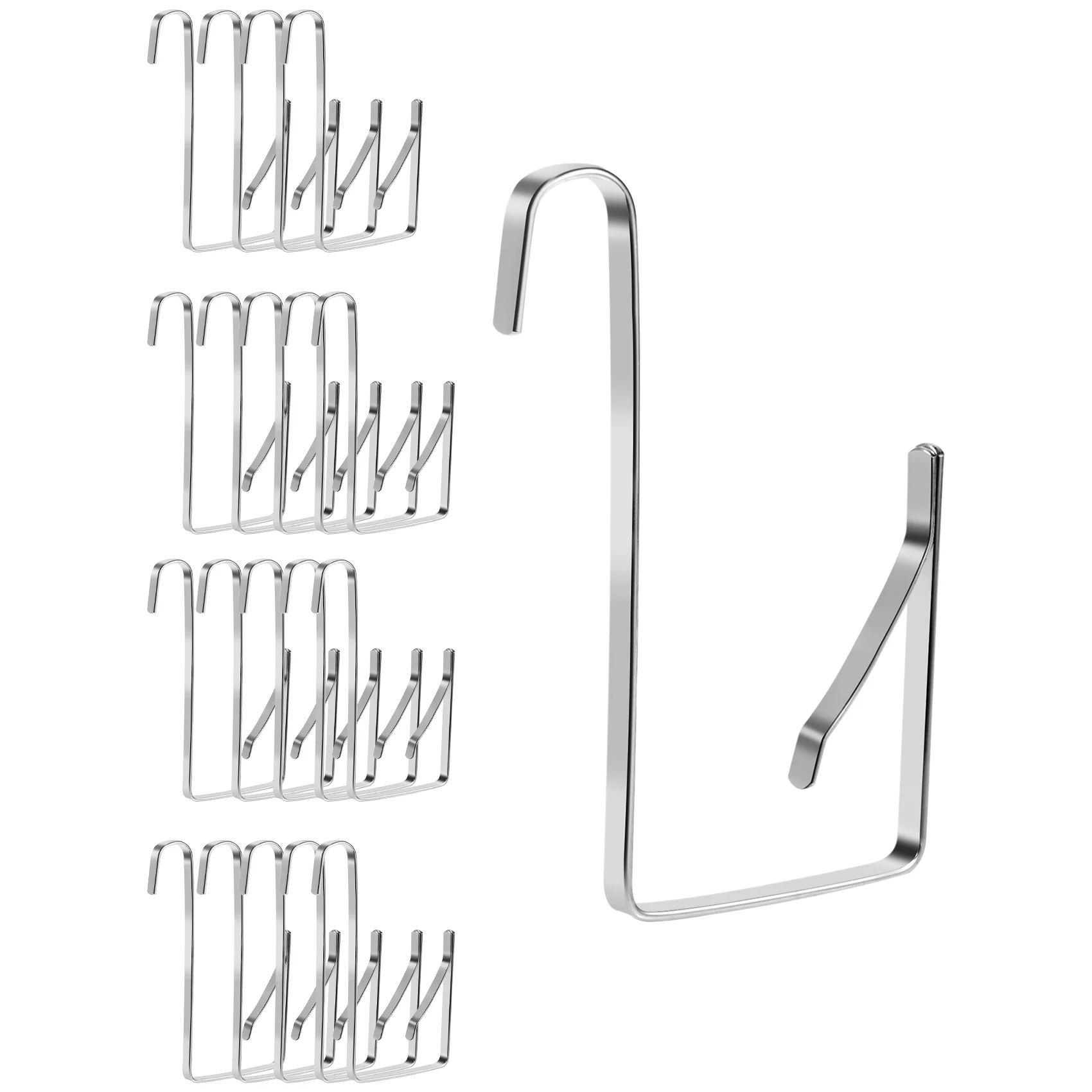 

Adjustable over the Door Hook, Door Hanger Hanging Door Hooks over the Door Metal Hook Cabinet Door Single Hooks (20)