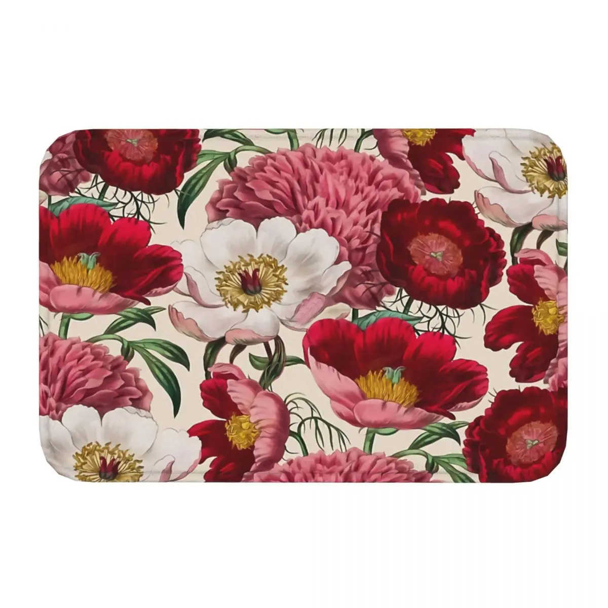 

Art Non-slip Doormat Kitchen Mat Flower Garden Balcony Carpet Entrance Door Rug Indoor Decor