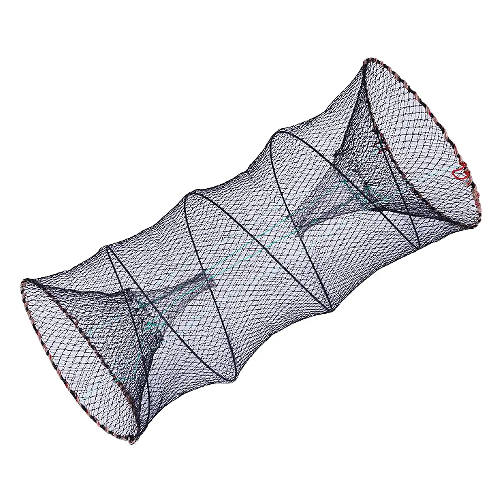 

Net Trap Crab Minnow Bait Crawfish Mesh Cage Collapsible Lobster Foldable Traps Cast Shrimp Crayfish Folded Lures Crawdad Blue