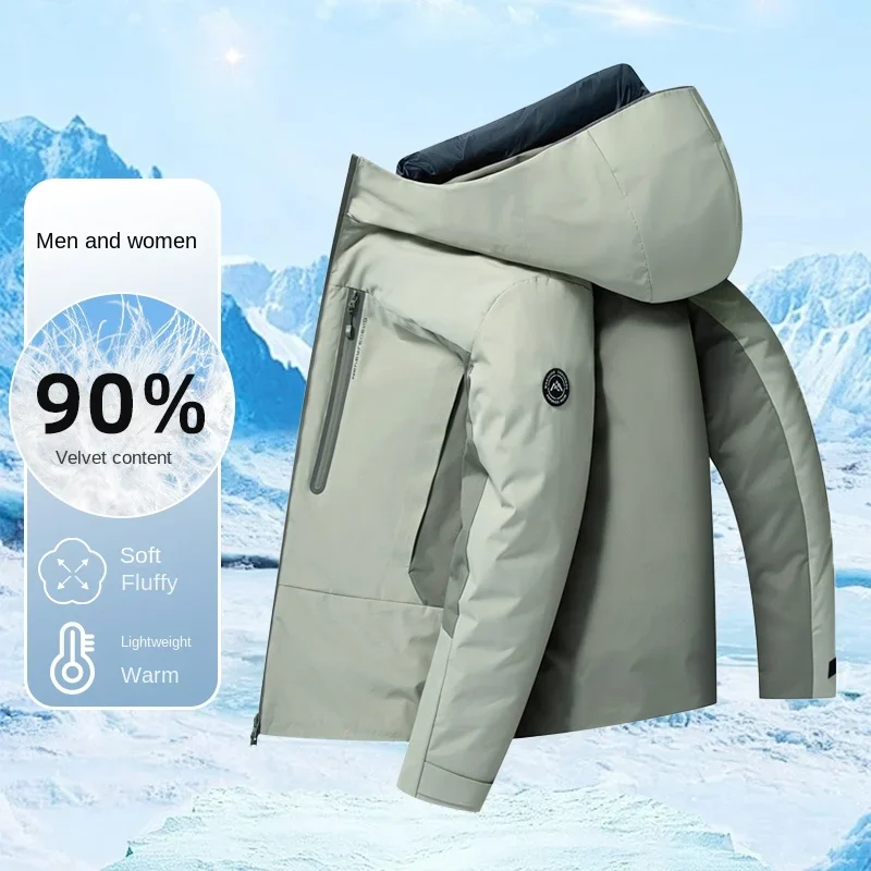 Дизайнерская одежда YEAE мужская и женская зимняя пуховая куртка 2024 ветрозащитная