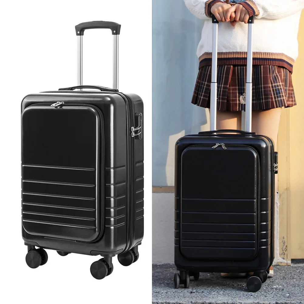 Front Open Cover Design Large Capacity Suitcase 20 Inch Beautiful Boarding Cabin Men Carry-On Luggage Women Travel Trolley Case