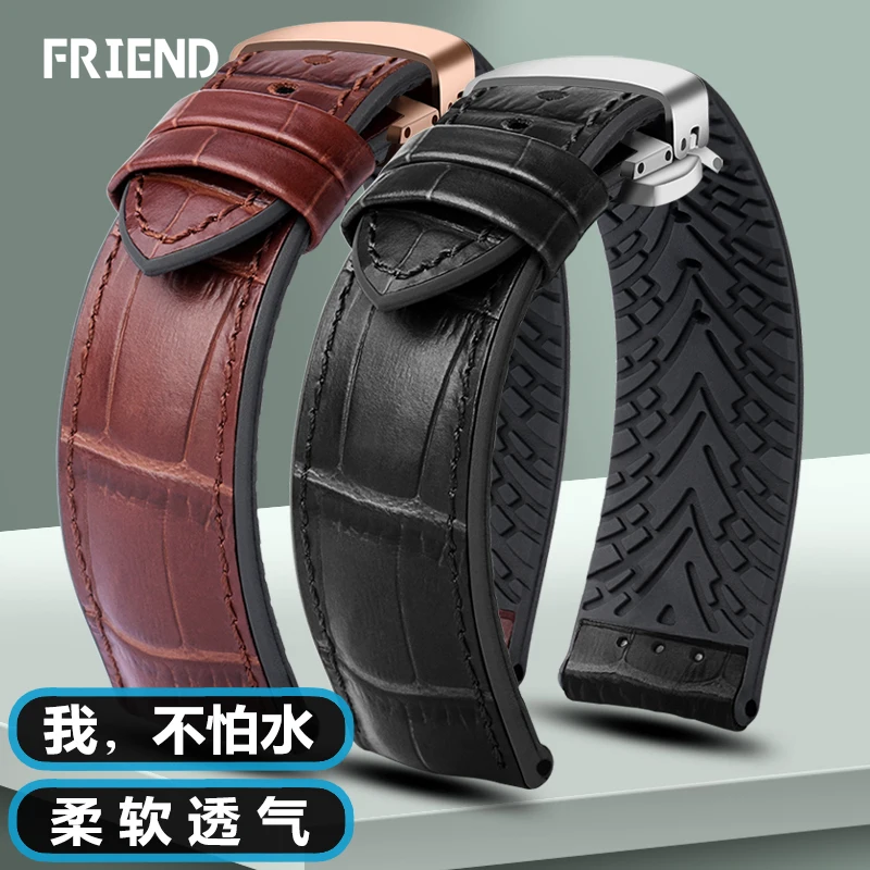 

Watchband for Rolex Water Ghost IWC Maurice Lacroix Leather Strap Waterproof Rubber Silicone Watch Strap Men 20 22mm