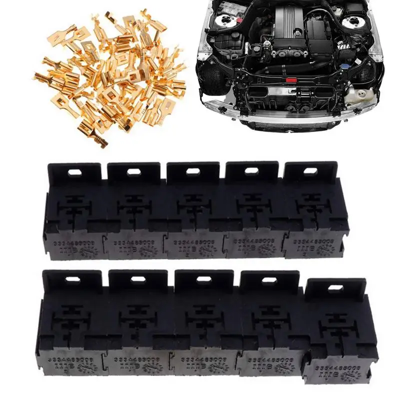 

Relay Mounting Bracket Universal Cord Holders Relay Socket Outlet Base Bracket Auto Relay Bracket Terminal Case Holder For Home