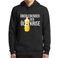 survivor of the oil crisis 2022 hoodies funny memes jokes humor hooded sweatshirt oversized summer pullover for men women
