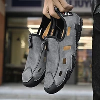 2022 summer new mens hollowed out hole shoes breathable fashion sandals ultra light plus size mens shoes loafers men sandals