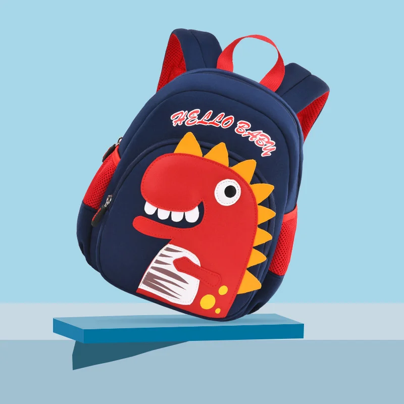 MRLD Kindergarten Bookbags Boys and Girls 1-3-6 Years Old Dinosaur Backpack Cute Baby Children's Waterproof Schoolbag