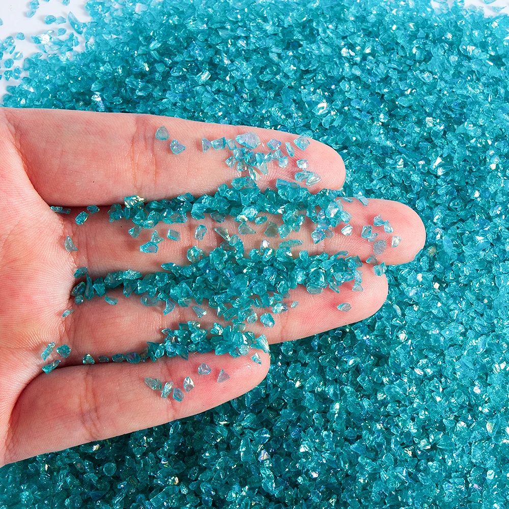 

100 г/пакет 2-4 мм прозрачные AB многоцветные блестки неправильной формы для дизайна ногтей дробленые камни для вазы «сделай сам»/наполнитель для смолы