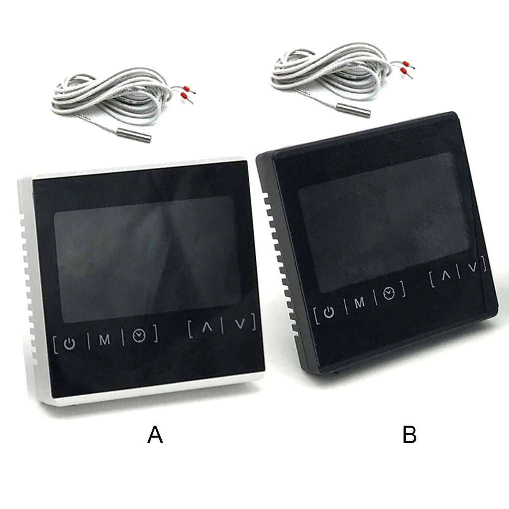 

Термостат с электроподогревом, температурный контроллер 5-50, программируемый комнатный сенсор, регулируемый, сменный, белый