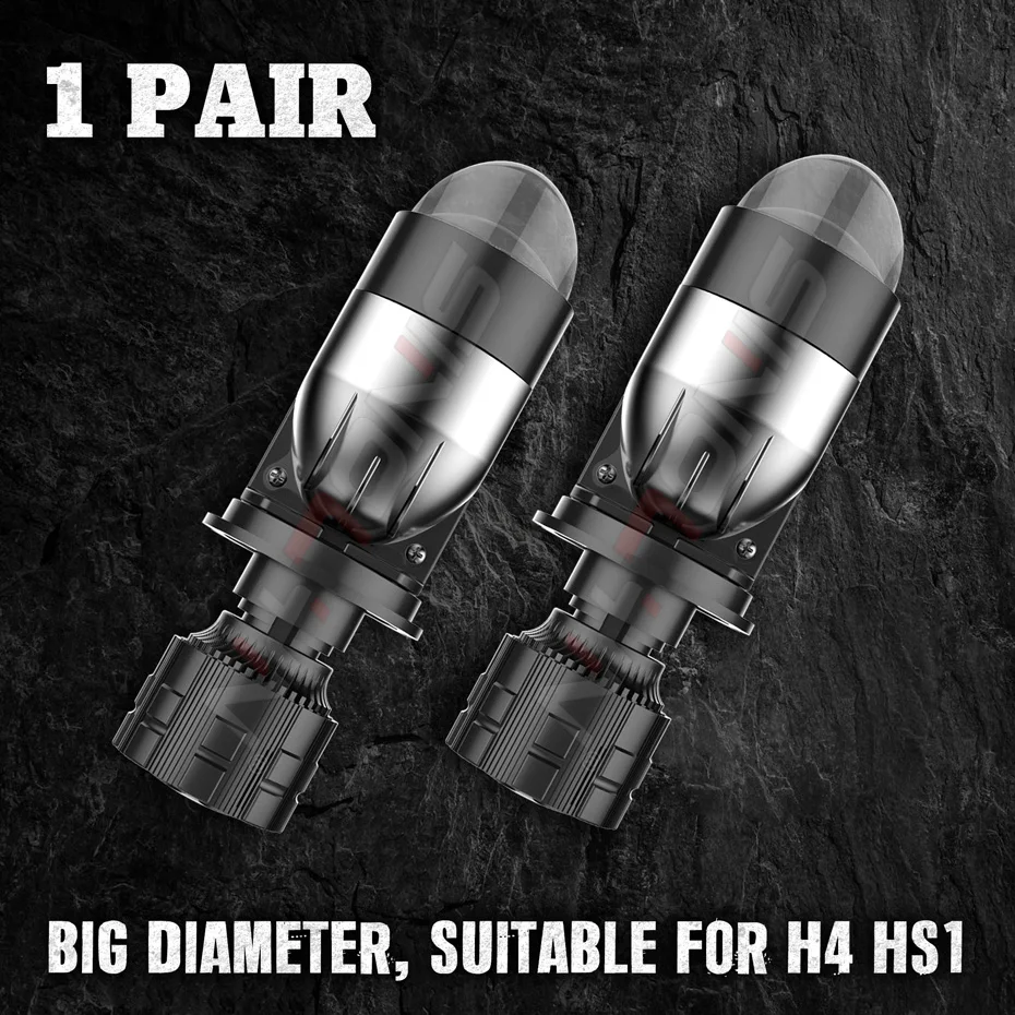 

Sinolyn H4 9003 HS1 H17 Bi светодиодные гиперболоидные мини-линзы проектора Plug & Play Светодиодная лампа-матрица для головного света, аксессуары для автомобиля