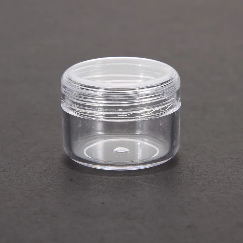

10pcs Clear Plastic J ars Pot Empty Face L ip Balm Travel Mini Sample Container Cosmetic B ottle Tube Hot Sale 3cm*3cm*1.7cm
