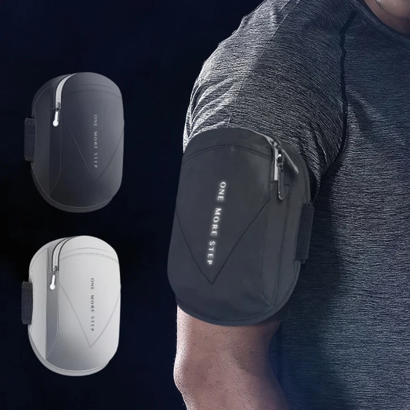 

Наручная спортивная сумка на запястье, мужская модель, для бега, езды на велосипеде, нескользящая впитывающая влагу сумка на руку со светоот...