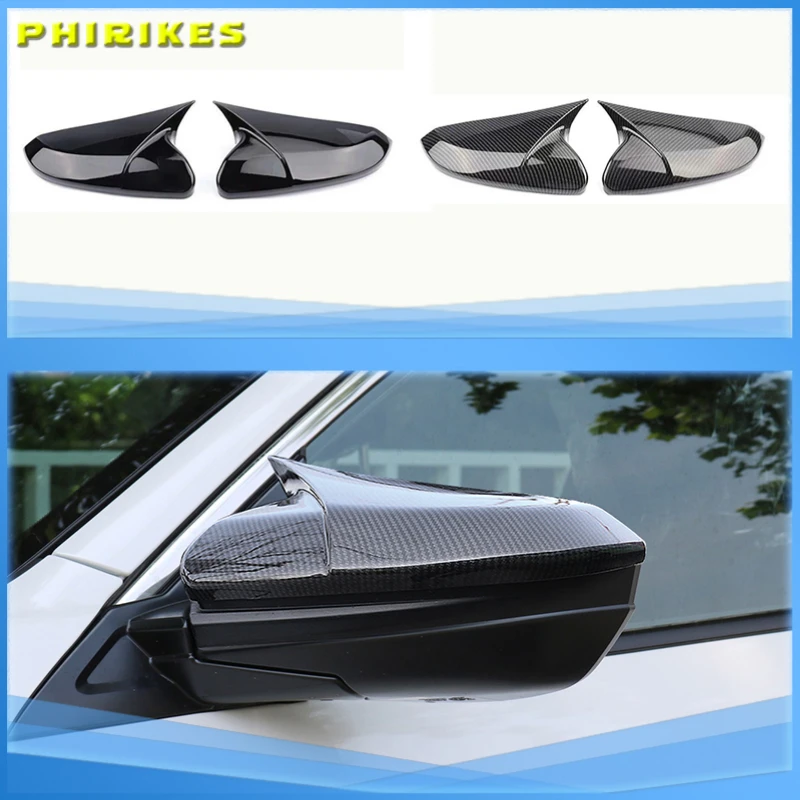 

Exterior Parts Mirror Case Pair Side Mirror Cap Cover for HONDA CIVIC 2016-2021 Carbon Fiber Style US