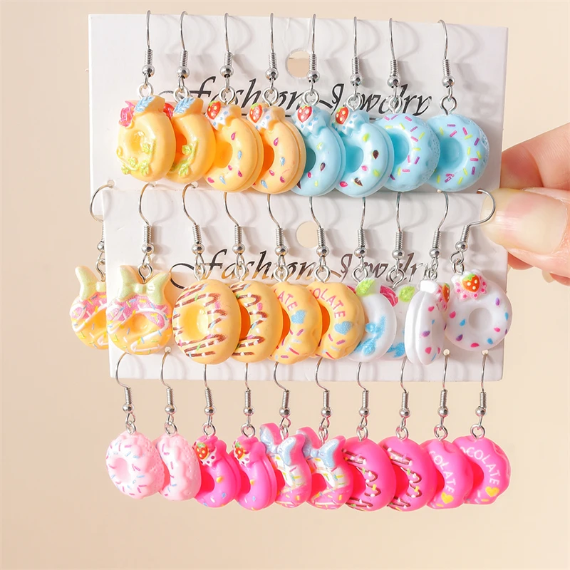 5 пар/комплект женские серьги-капельки