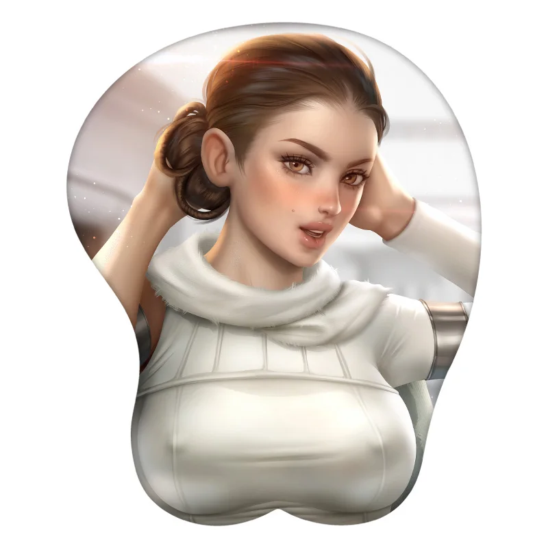 Коврик для мыши padmee Amidala в стиле аниме 3D силиконовый коврик с подставкой под