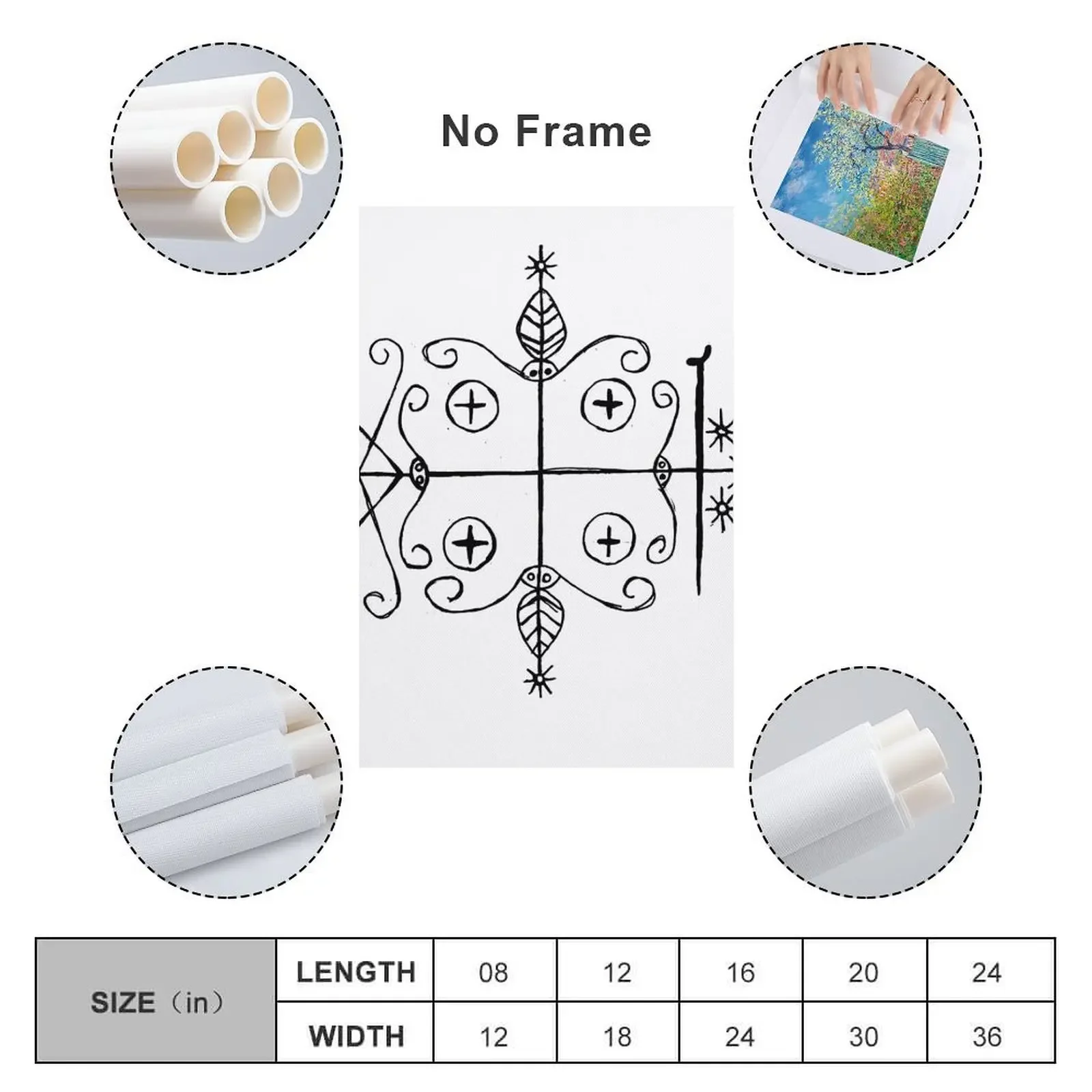 Papa Legba Voodoo Veve Холст Картина декоративные картины для гостиной Украшение дома