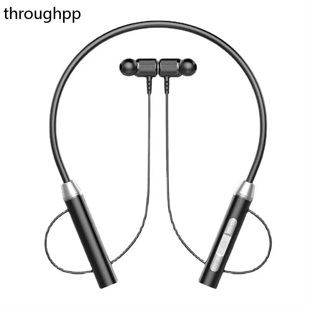 

1 PC Neck Wireless Bluetooth Earphones PVC Material Sports Running Headset