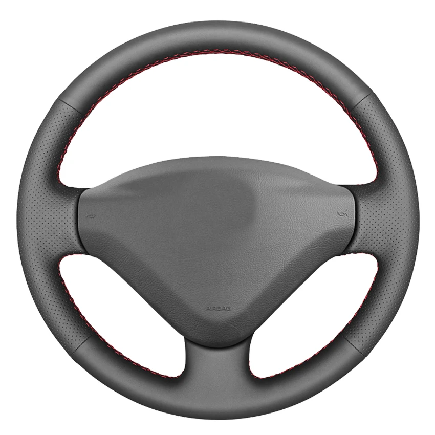 Черный чехол из натуральной кожи для Peugeot 207 2006-2014 Expert 2008-2016 Partner 2009-2018 Fiat Scudo 2010-2016