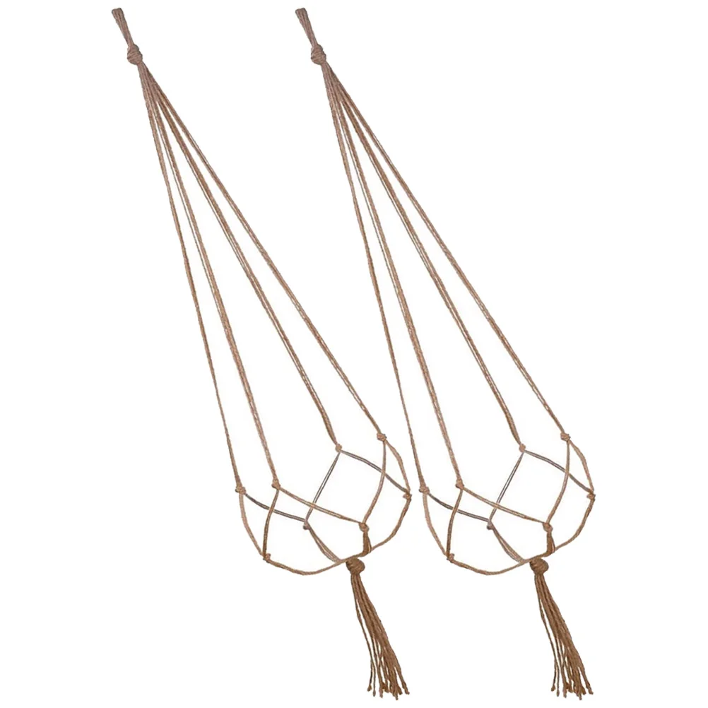 

Hangers Pot Flower Holder Macrame Hanger Hanging Indoor Planter Basket Outdoor Holders Rope Jute Pots Ceiling Hangingceiling Kit