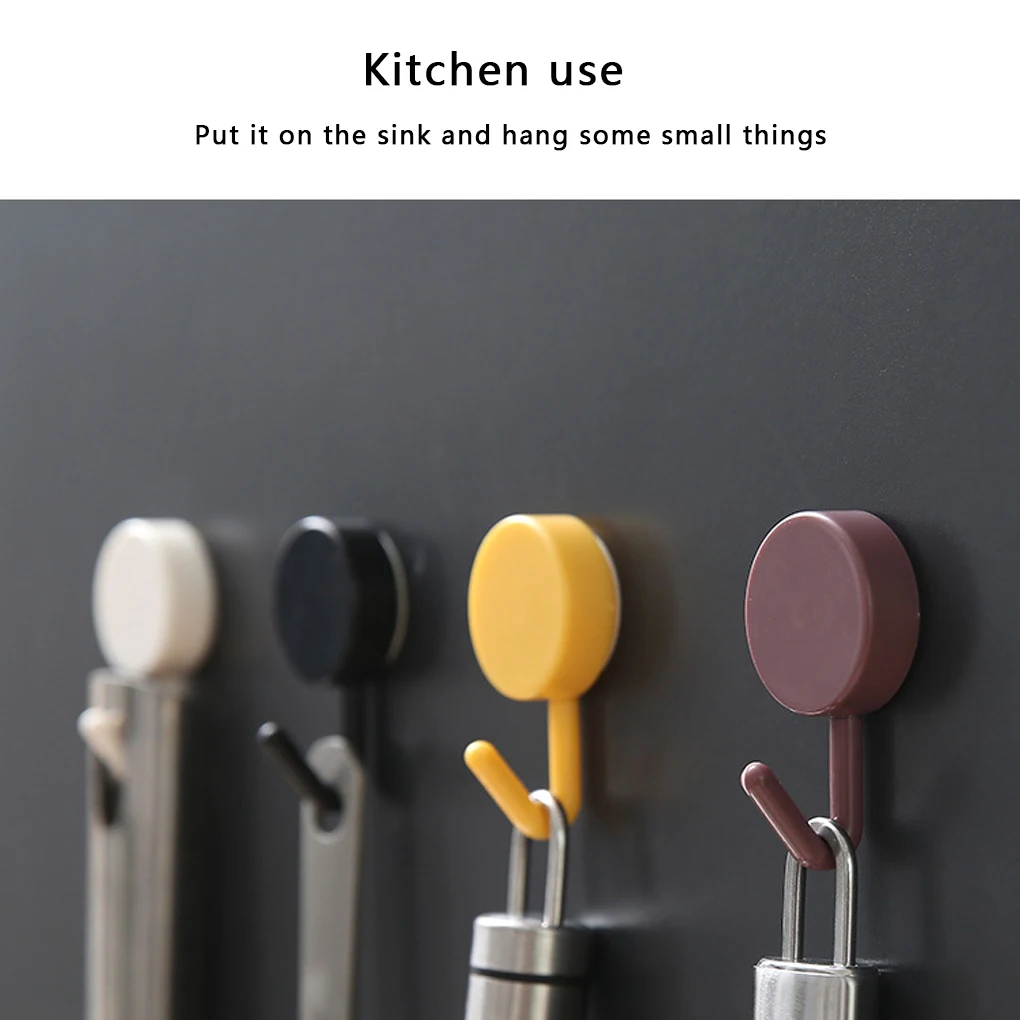 

10pcs Mini Hooks Nordic Creative Plastic Wall Hanger Sticker Hook Seamless No Trace Hanger For Home Kitchen Bathroom Accessories
