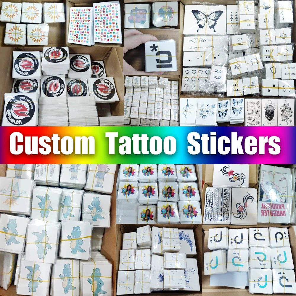 

Yoemtat Customized Personalized Waterproof Temporary Tattoo Sticker DIY Fake Tatoo Custom Cosplay Design Make For Logo Wedding