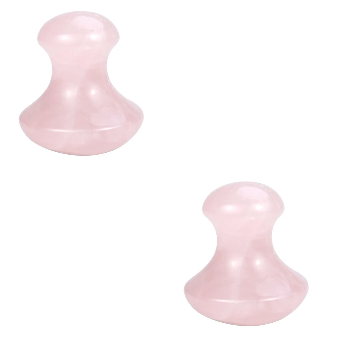 

2pcs Handmade Natural Crystal Quartz Massaging Scraping Massage Tool Mushroom Shape Board for Spa Relaxing Meditation Massage