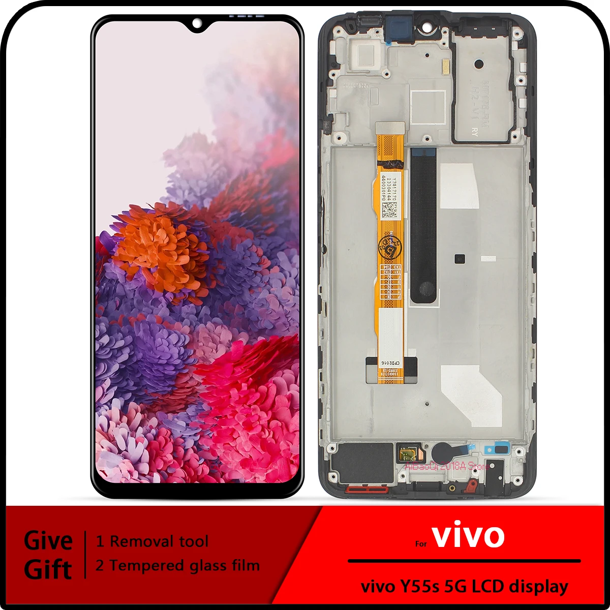 6,58 'оригинальный для VIVO Y55s 5G ЖК-дисплей сенсорный экран сменный дигитайзер в сборе для VIVOY55s 5G LCD