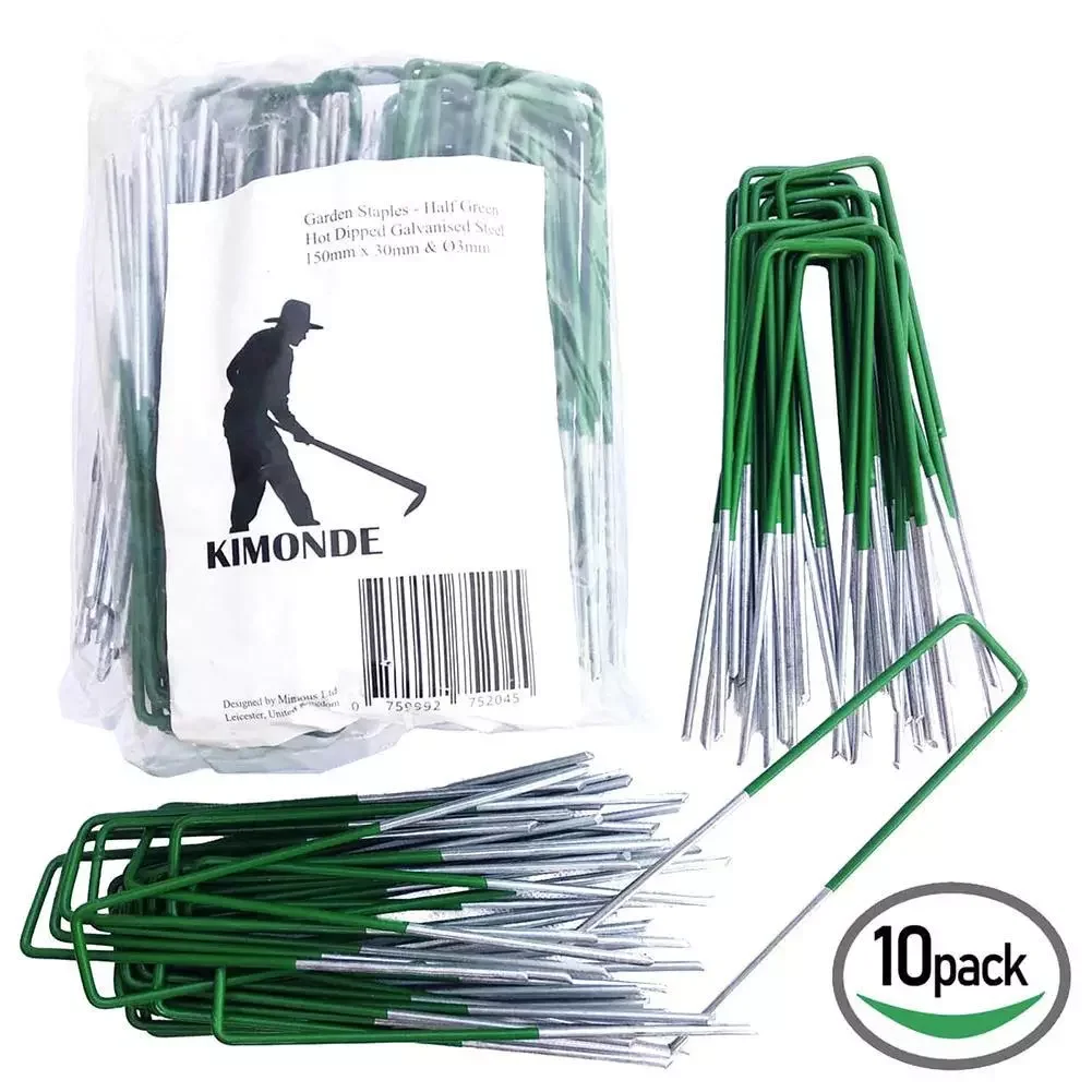 

U-shaped Fixing Nail Galvanized Steel Sturdy Durable Garden Anti-rust Safety Nails For Fixing Landscape Grass