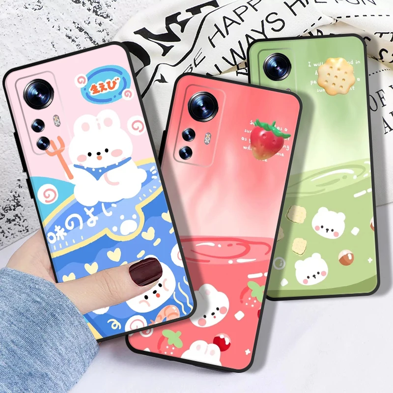 

Cute Cartoon Couple Phone Case For Xiaomi Redmi Note 10 Pro Note 9 Pro Note 8 Pro 9A 9T 9CNote 7 Funda Liquid Silicon Soft