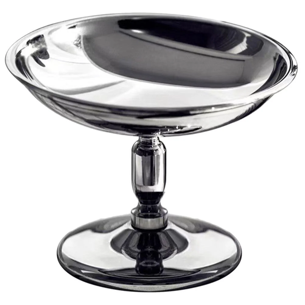 

Food Containers Salad Bowl High Base Yogurt Dessert Serving Stainless Steel Cup