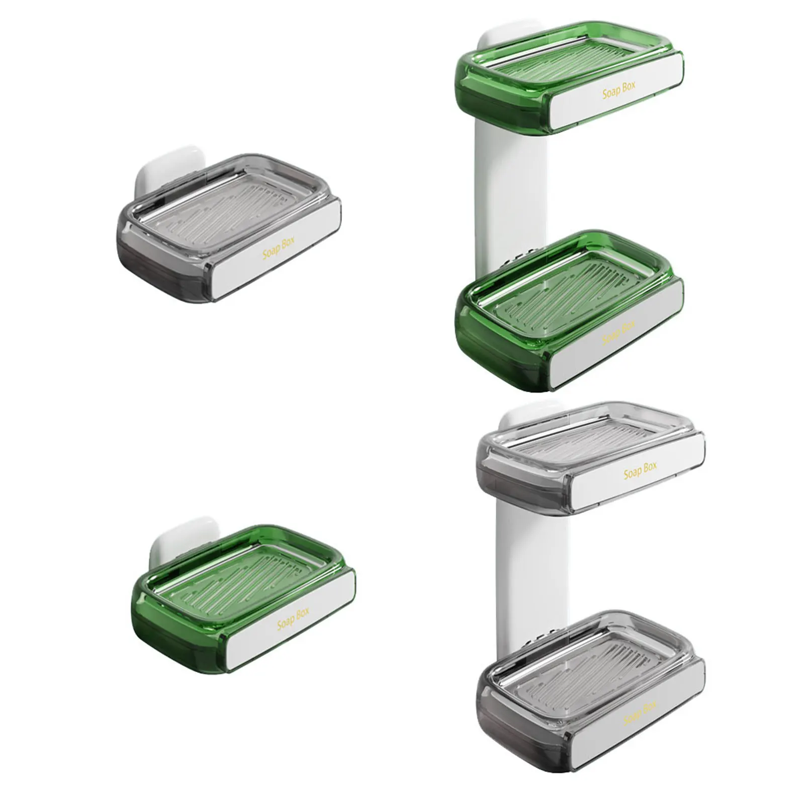 

Travel Business Soap Dish Space Saving Soap Dish for Kitchen Bathroom Wall