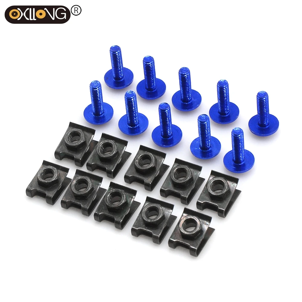 10 шт. 6 мм Комплект болтов обтекателя мотоцикла CNC алюминиевые Винты для bmw g310gs G650GS