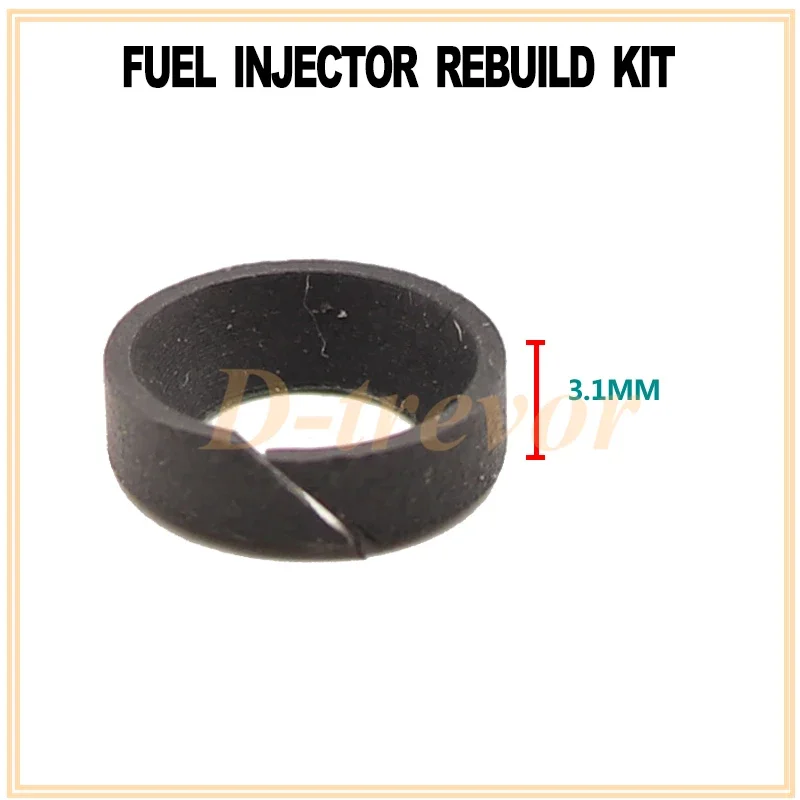 100 шт. ремонтный комплект пластиковых прокладок шайбы топливной форсунки 11 5*3 1 мм