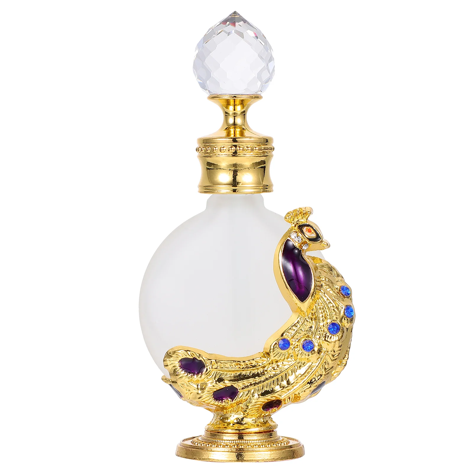 

Bottle Perfume Bottles Dropper Vintage Decorative Empty Dispenser Frosted Jeweled Travel Subpackaging Retro Sample Home Makeup