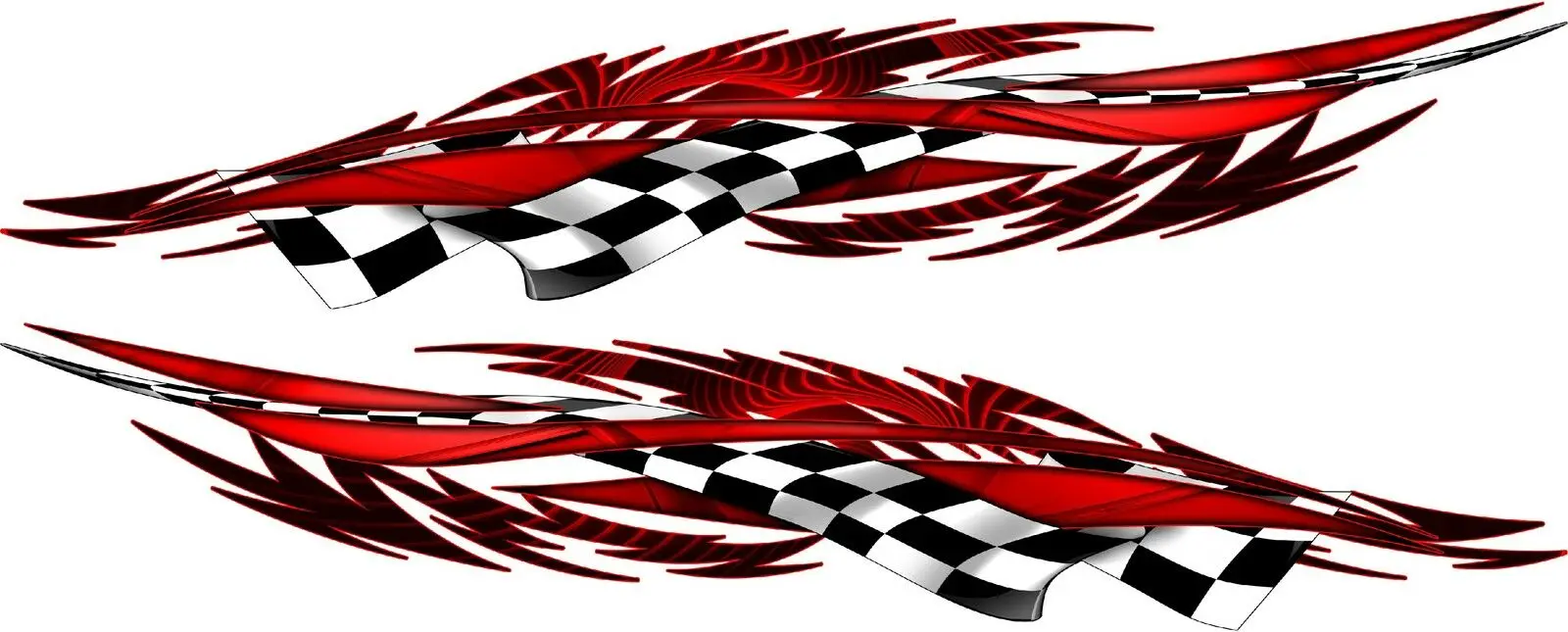 

Vinyl Helmet Boat Car Truck Graphics Racing Flag Decals Stickers 2-12"