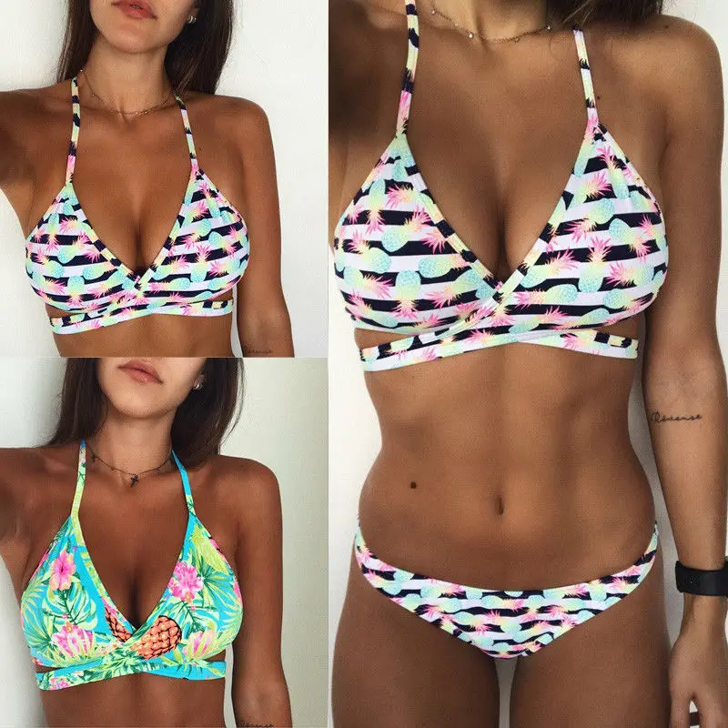 

Sexy Bikini Set Push-Up Bandage Women Summer Brazilian Swimsuit Beachwear Swimwear Bathing Suit Two-Piece Suits