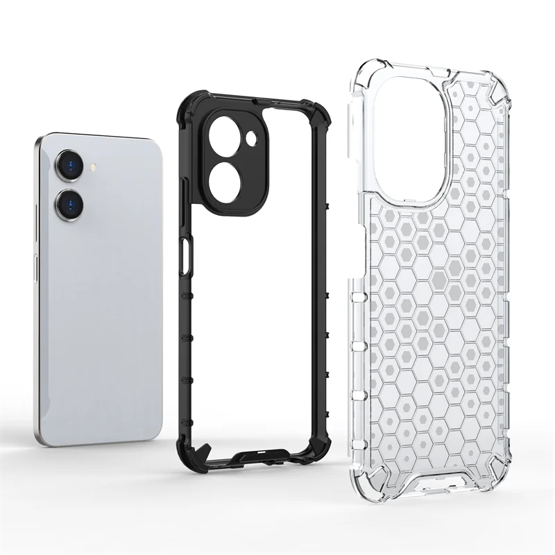 Honeycomb Shockproof For Realme C33 Case Armor Phone Capa For Realme C33 Cover Translucent TPU PC Protector Realme C33 Case