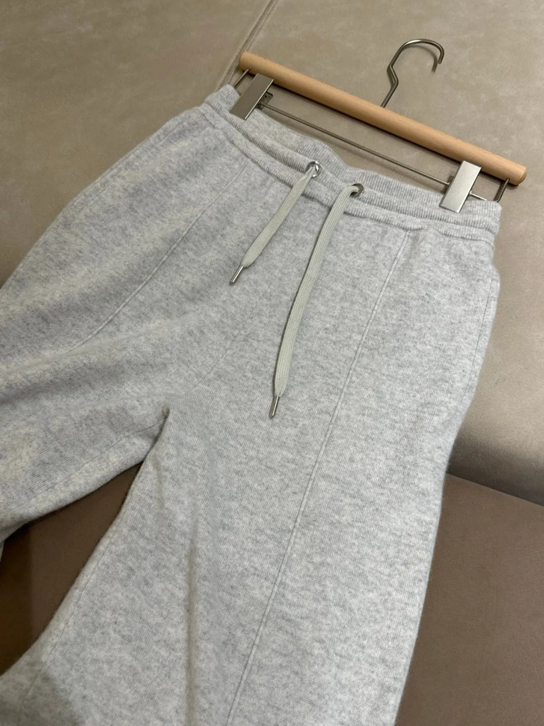 Женский кашемировый брючный костюм трикотажный кардиган с длинным рукавом и