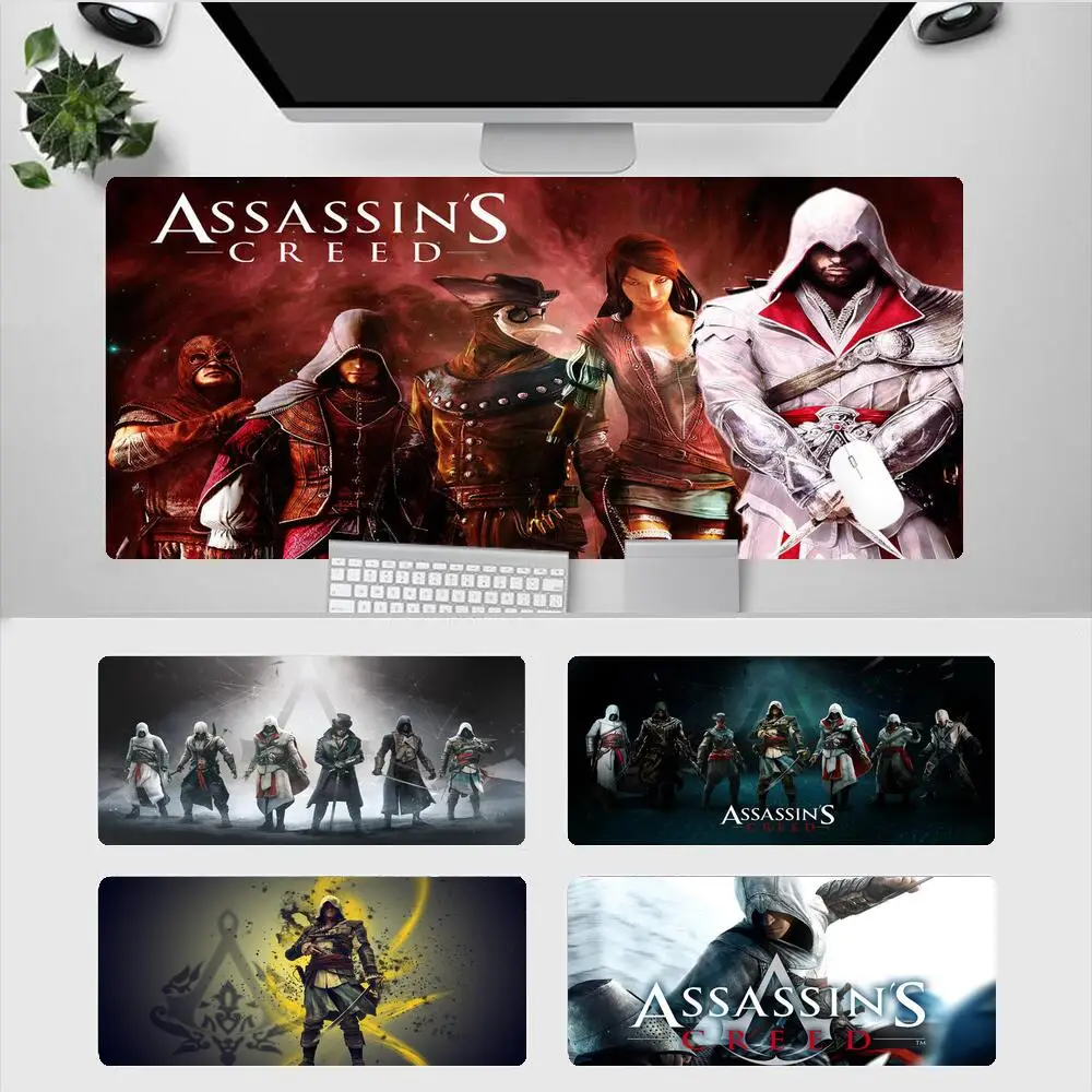 

Assassin's Creed 800x300 Notebook Desk Pad Keyboard Pc Mouse Pads Xxl Office Gaming Accessories Laptop Mousepad Original Mats