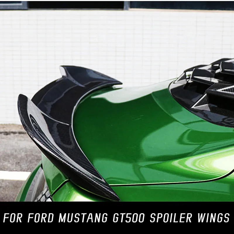 

For 2015 16 17 18 19 20 21 22 Ford Mustang GT500 Carbon Fiber Rear Trunk Lid Lip Spoiler Wings Exterior Tuning Accessories Parts