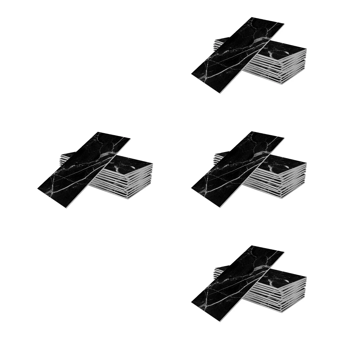 

64 Pcs Tile Stickers Novel Wall Decals For Home Household Decor Peel And Decorative Cabinet Wallpaper Bathroom Cupboard