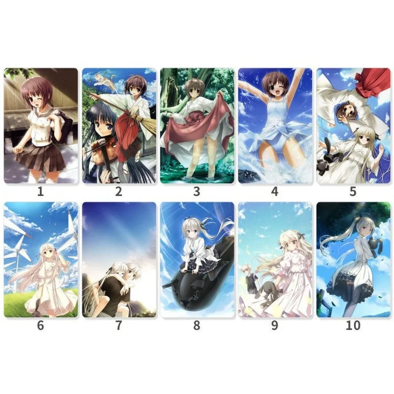 

Anime Sticker Yosuga No Sora Cartoon Back Film Tape Sticker for Credit Kasugano HarukaCard Bus Subway Card Waterproof Sticker
