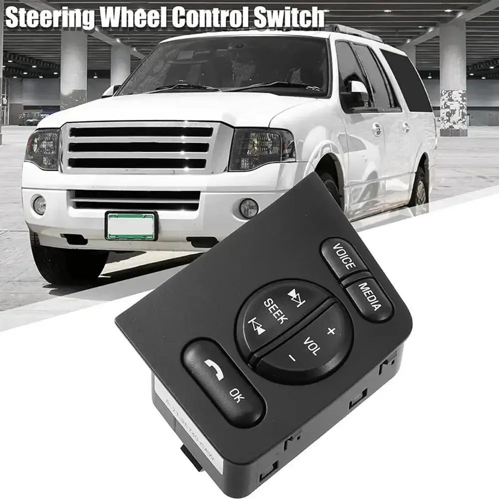 Фото Для Ford Expedition F250 F350 8L2T-9E740-CAW 8L2T9E740CAW Кнопка управления громкостью, поиском и голосовым управлением медиа на руле автомобиля №1