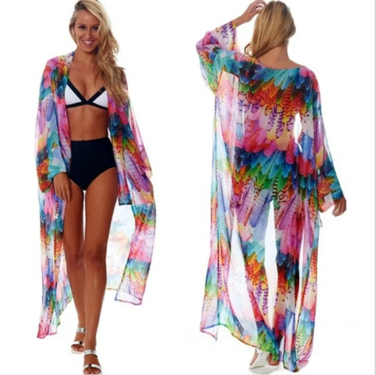 

2022 Spring And Summer Women Loose Large Holiday Sunscreen Shirt Beach Coat Bikini Over Swimsuit