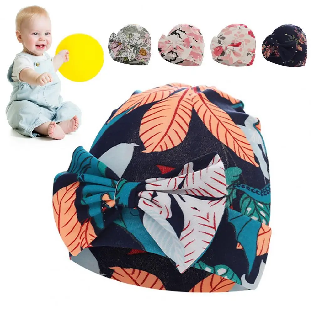 

Infant Hat Soft Silky Non-Fading Baby Accessories Newborn Comfy Hospital Cap Baby Cap for Daily Wear