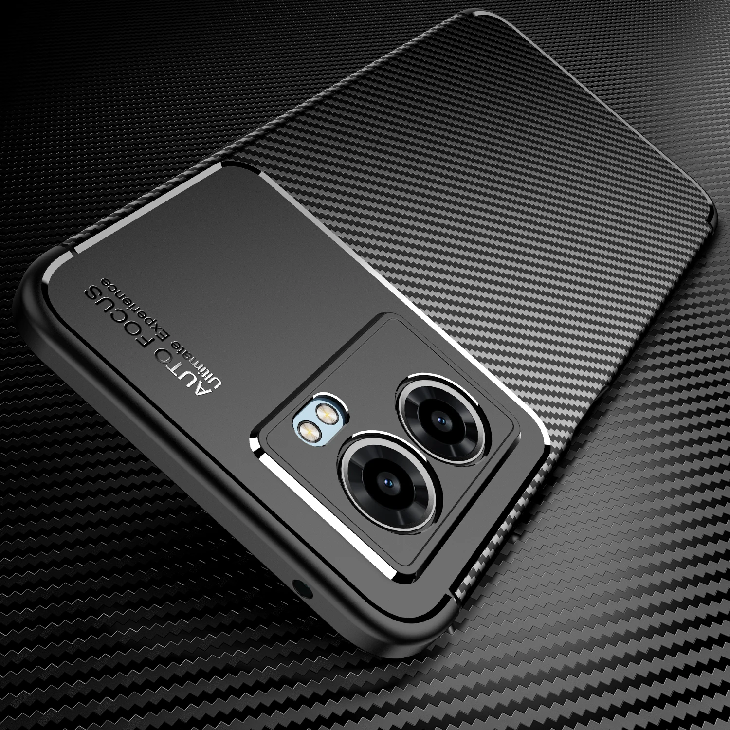 

Case For OPPO K10 K9S K9X A16K A55S A16 A54 A74 A55 A56 A93 A15 F17 A73 A53 A72 A52 A92S A91 F15 A9 A5 Carbon Fiber Soft Cover